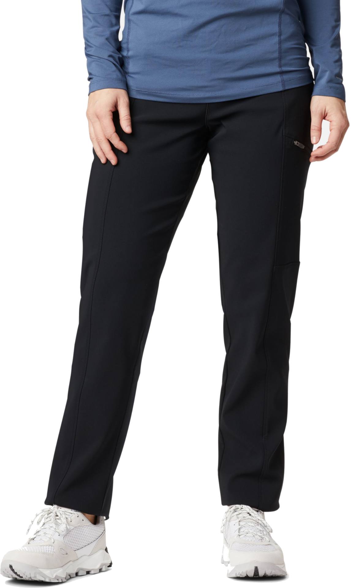Women's Back Beauty Highrise Warm Winter Pants Musta L