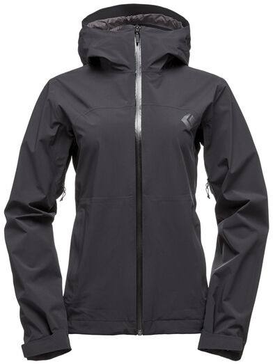 Women's StormLine Stretch Rain Shell Musta L