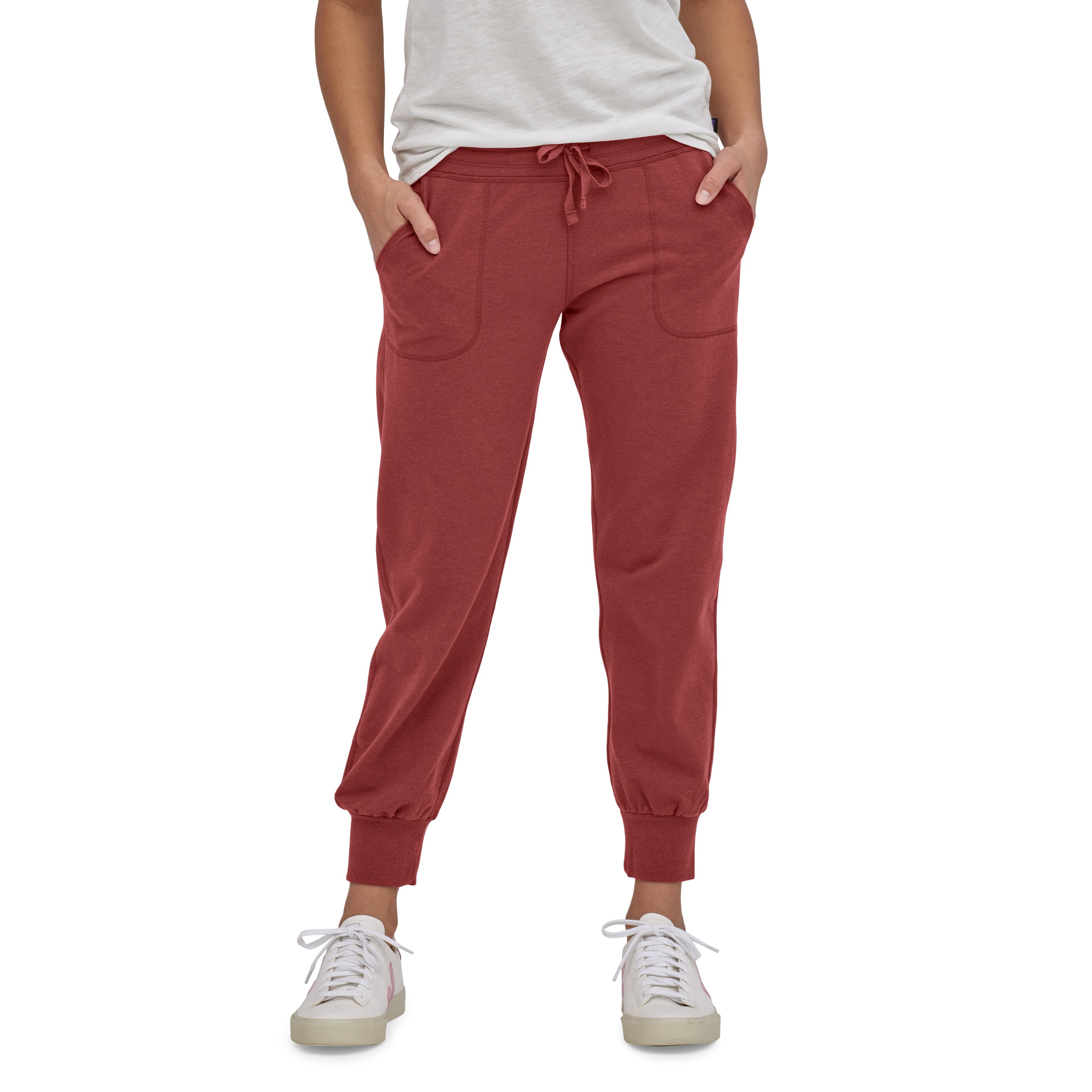 Naisten Patagonia Ahnya Pants - rennot verryttelyhousut, Rosehip / L