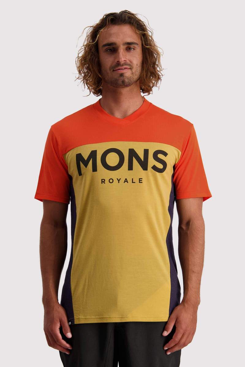 Mons Royale Men's Redwood Enduro VT - Merino Wool, Desert Alchemy / S