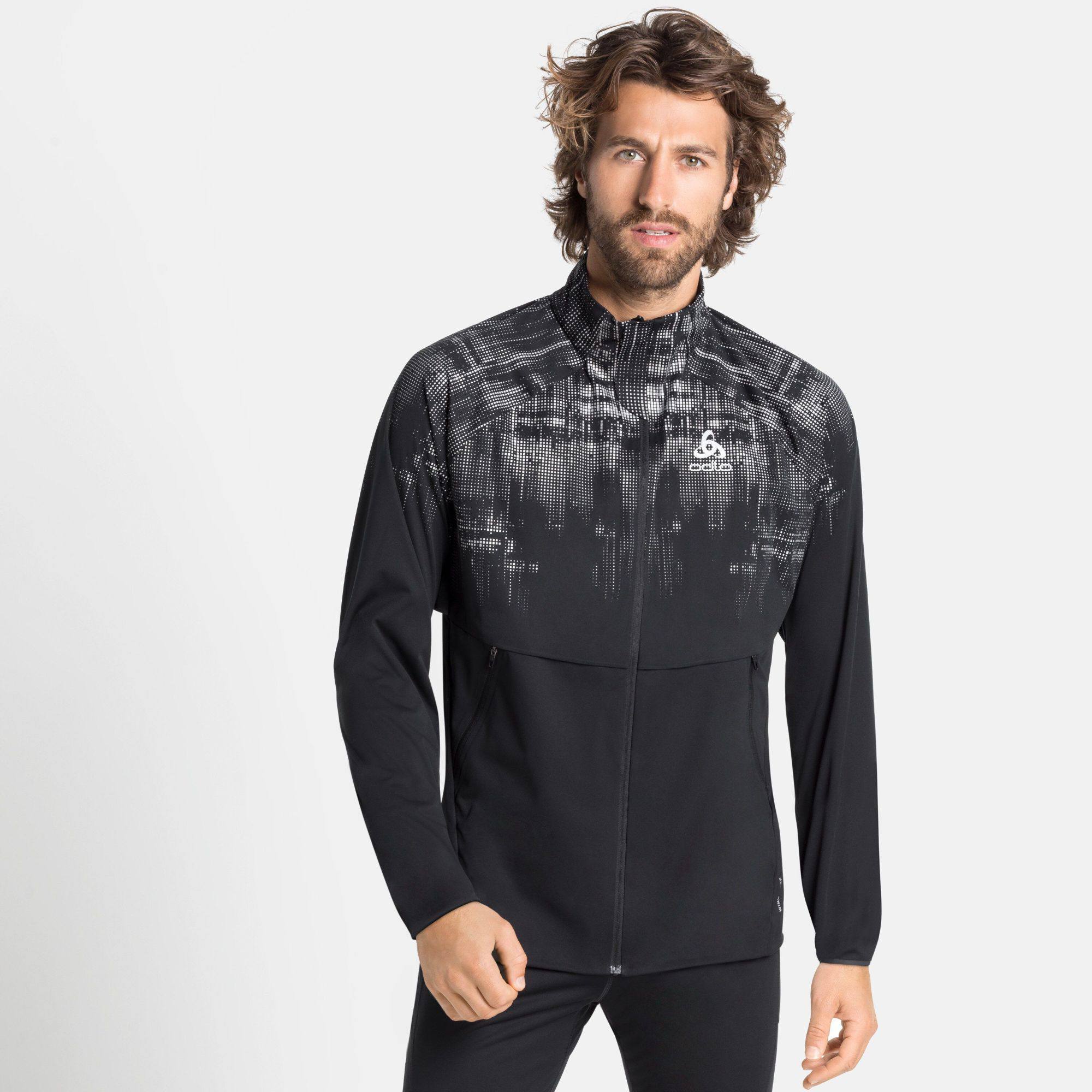 Men's Zeroweight Pro Warm Reflect Running Jacket Musta S
