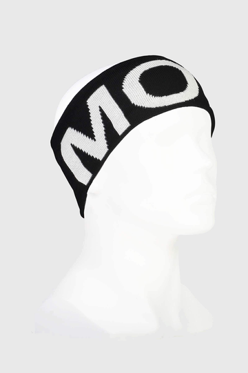 Mons Royale Unisex Arcadia Pääpanta - Merinovillaa, Black / White