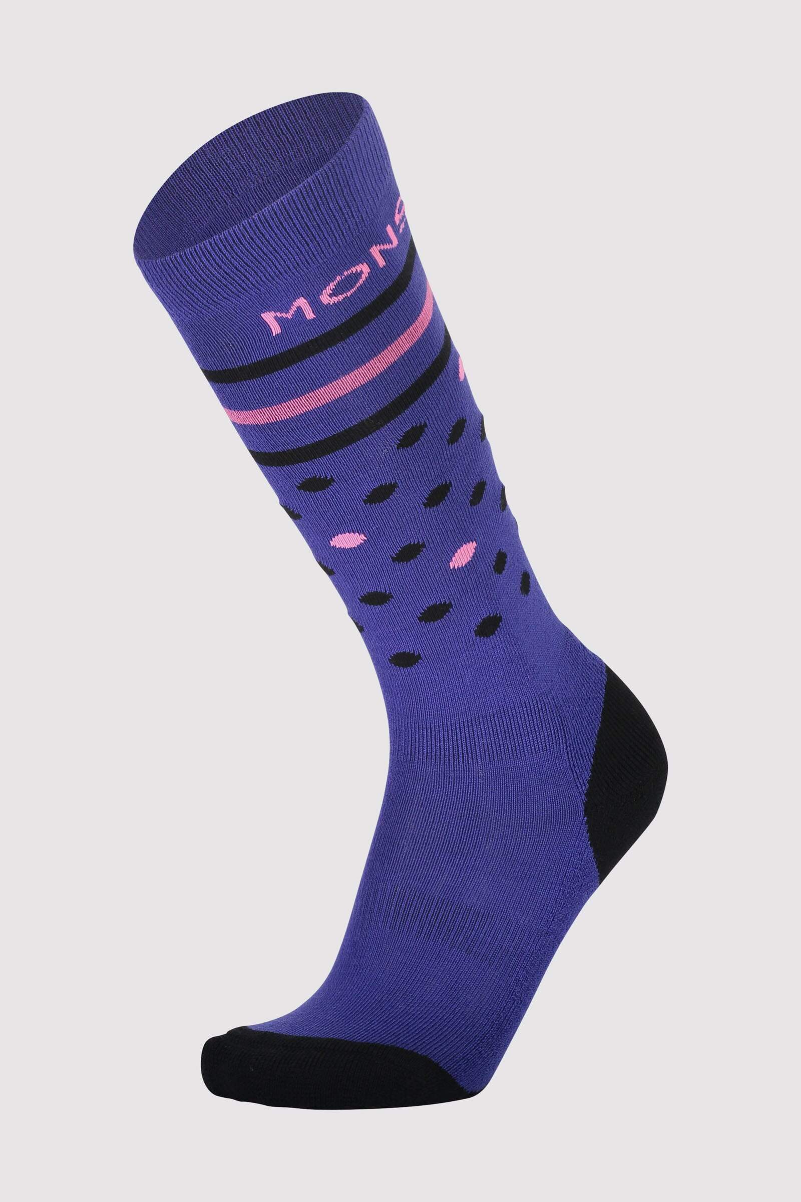 Mons Royale Naisten Lift Access Sukka - Merinovillasta, Ultra Blue / Pink / L (41-43)
