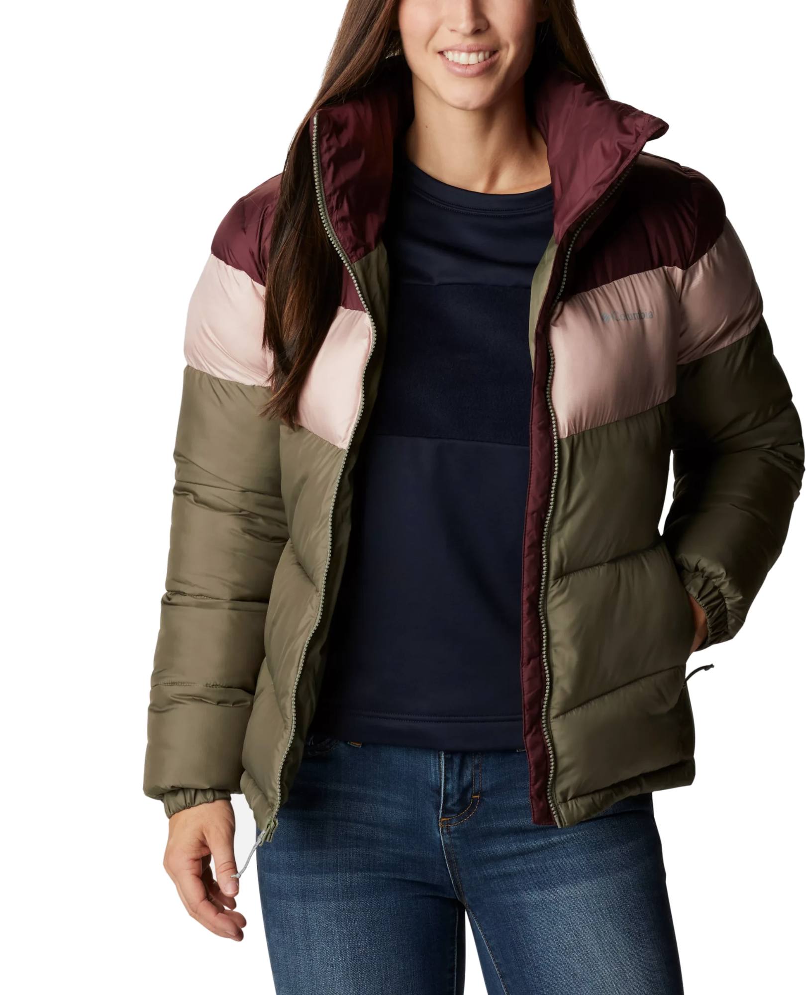 Puffert Colourblocked Jacket Vihreä XS