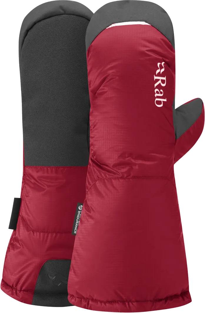 Endurance Down Mitt Cherry L