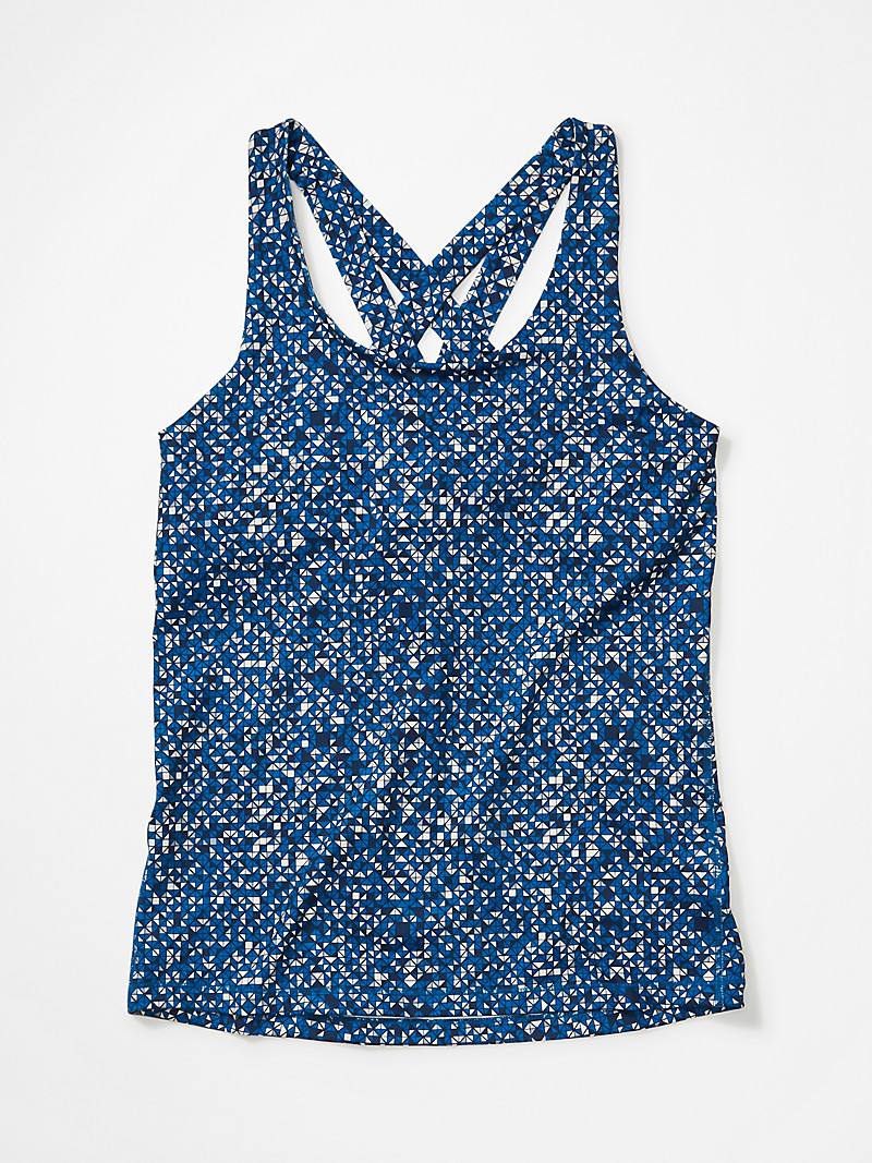 Women's Leda Tank Top Sininen / Valkoinen S