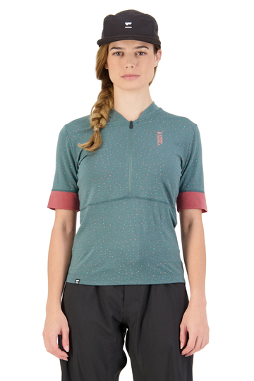 Mons Royale Naisten Cadence Half Zip T-paita merinovillasta, Terrazzo / S