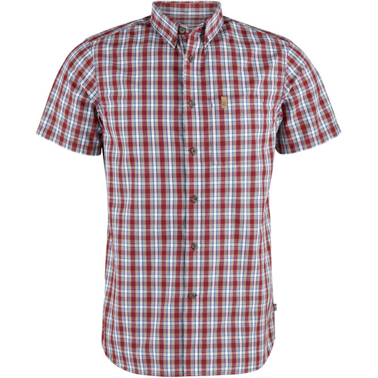 Fjällräven Övik Shirt Ss M - Deep Red - Miehet - S