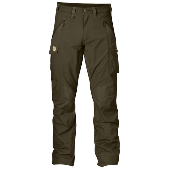 Fjällräven Abisko Trousers M - Dark Olive - Miehet - 44