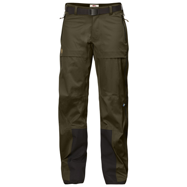 Fjällräven Keb Eco-shell Trousers W - Dark Olive - Naiset - L