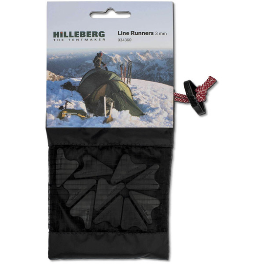 Hilleberg Line Runners For 3mm Guy Line - Black - OneSize