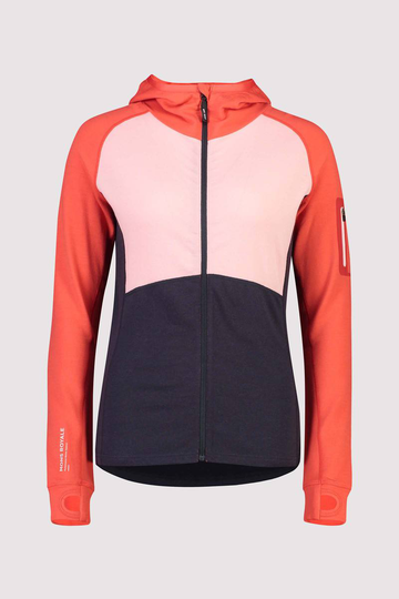 Ascend Midi Full Zip Hood Sininen / Punainen XS