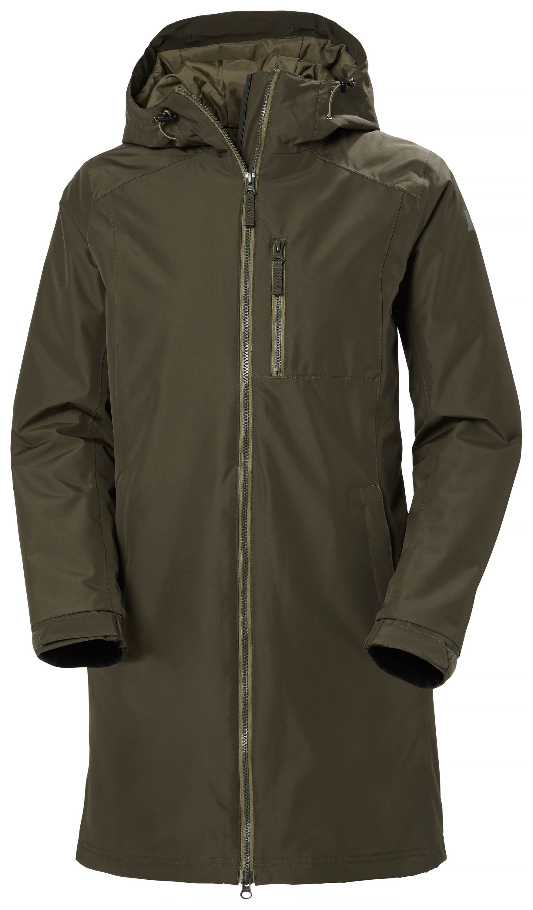 Helly hansen long belfast, naisten takki, vihreä xs