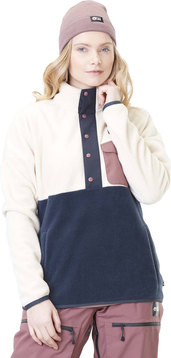 Arcca W 1/4 Fleece Valkoinen / Sininen S