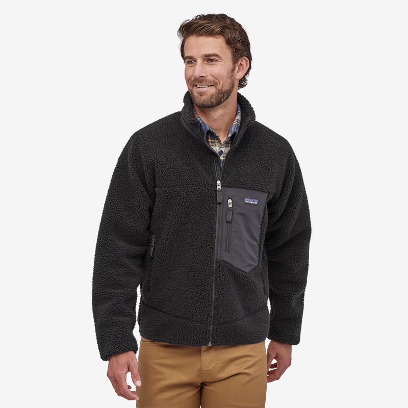 Miesten Patagonia Classic Retro-X Jacket – fleecetakki, Black w/Black / M