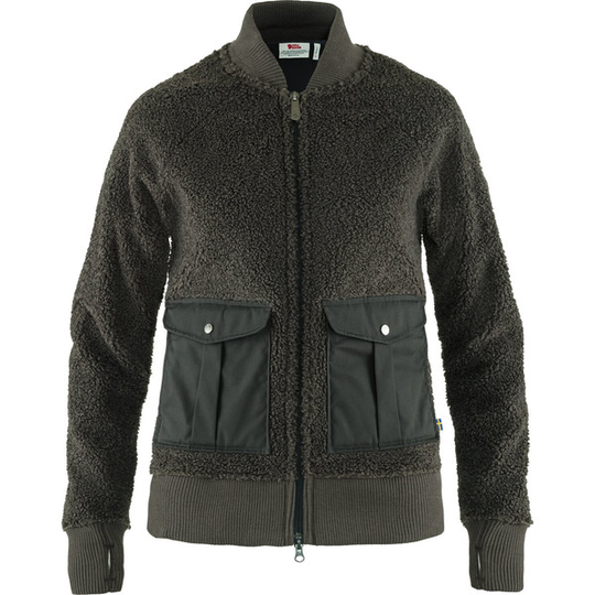 Fjällräven Greenland Pile Fleece W - Dark Grey - Naiset - L