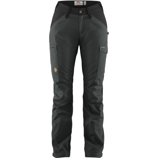Fjällräven Kaipak Trousers Curved W - Dark Grey-black - Naiset - 34