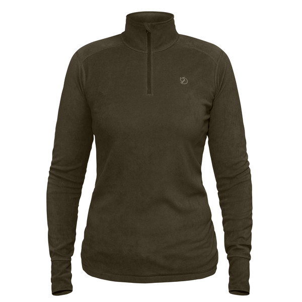Fjällräven Skare Half Zip W - Dark Olive - Naiset - XXS