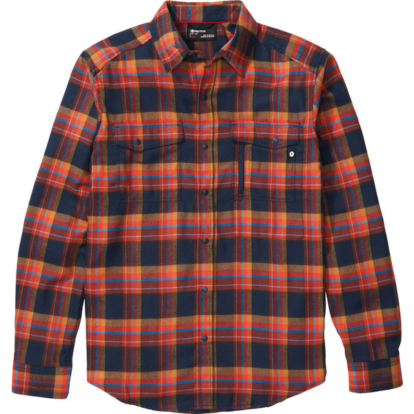 Marmot Tromso Midweight Flannel Ls - Dark Indigo - Miehet - M