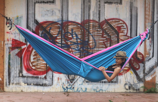 Hammock King Size Aqua/Pinkki
