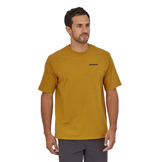 Patagonia P-6 Logo Responsibili-Tee® - Kierrätetyistä materiaaleista, Hawk Gold / XL