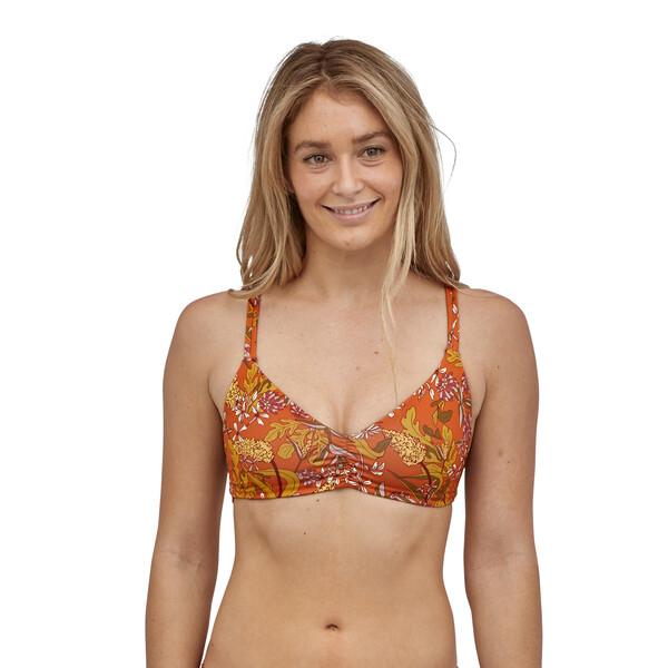 Patagonia Naisten Käännettävät Seaglass Bay Bikinit, Field Floral: Desert Orange / XS