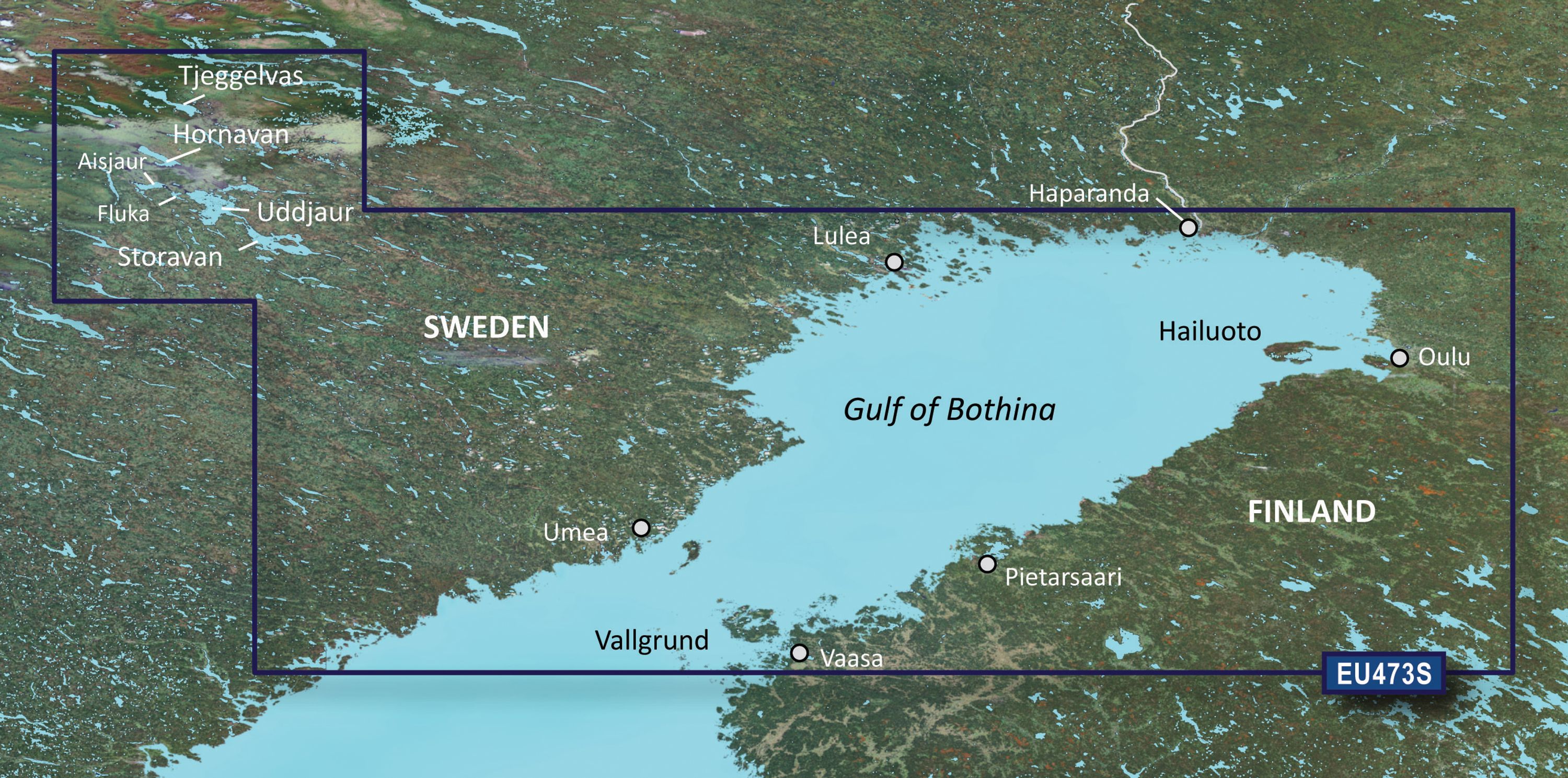 Bluechart g3 vision kartat, veu473s, gulf of bothnia north