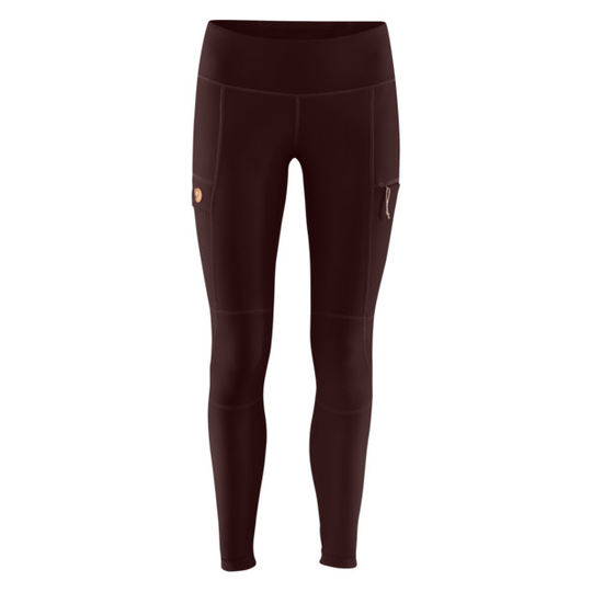 Fjällräven Abisko Trail Tights W - Dark Garnet - Naiset - M