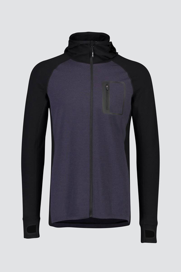 Traverse Midi Full Zip Hood Musta / Sininen S