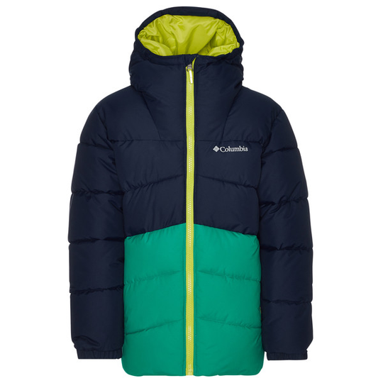 Columbia Arctic Blast Jacket - Collegiate Navy, Emerald Green - Lapset - 104