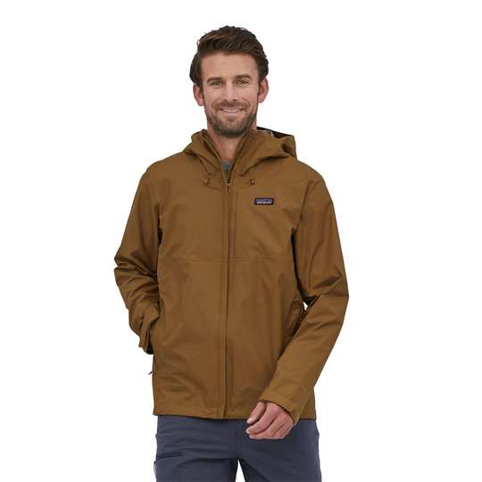 Miesten Patagonia 3L Torrentshell Kuoritakki - Vastuullinen valinta, Mulch Brown w/Mulch Brown / M