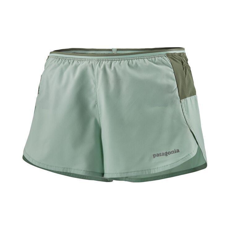 Patagonia Naisten Strider Pro Juoksushortsit - 3" - Kierrätettyä Polyesteria, Gypsum Green / XS