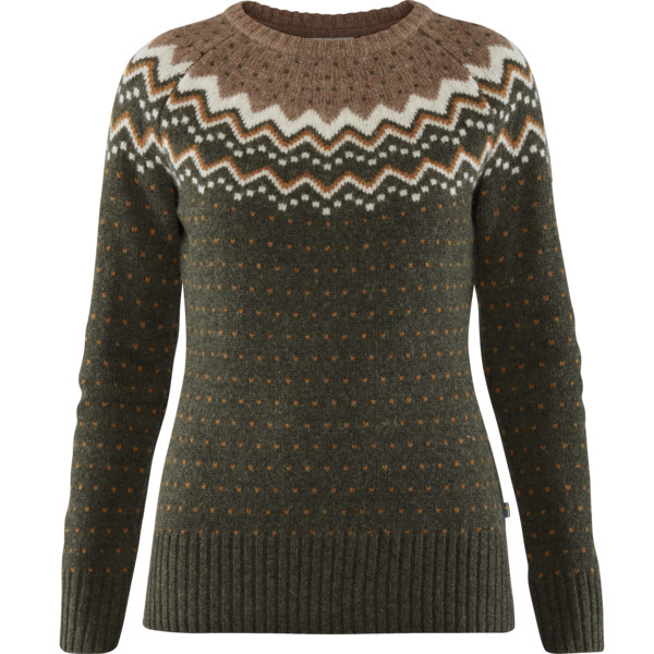Fjällräven Övik Knit Sweater W - Deep Forest - Naiset - L