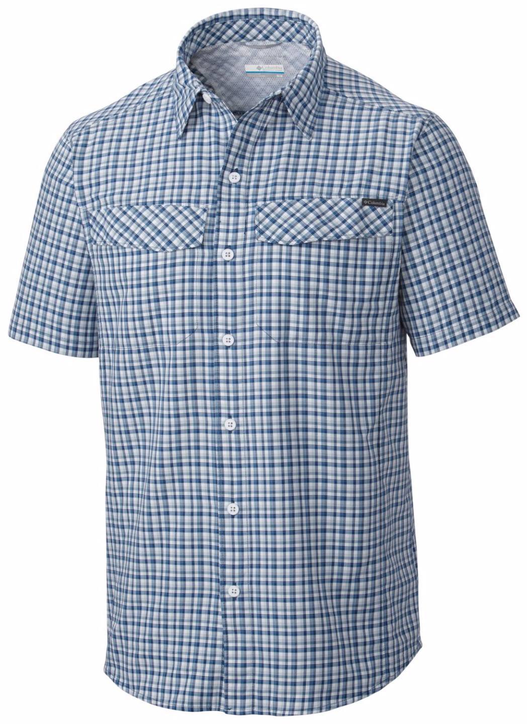 Silver Ridge Multi Plaid SS Tummansininen M