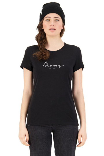 Mons Royale Naisten Icon T-paita merinovillasta, Black / S