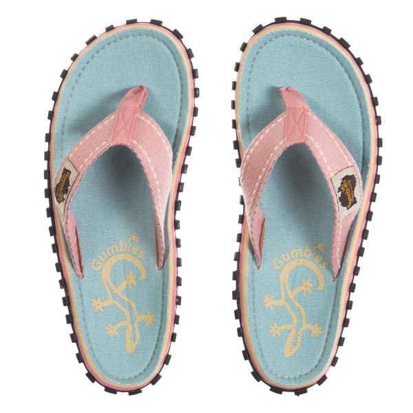 Gumbies Islander Canvas Flip-flops W - Gecko - Naiset - 36