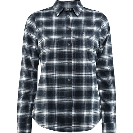 Fjällräven Övik Flannel Shirt W - Dark Navy - Naiset - L