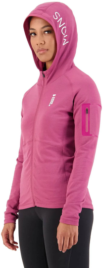 Ascend Midi Full Zip Hood Berry XS