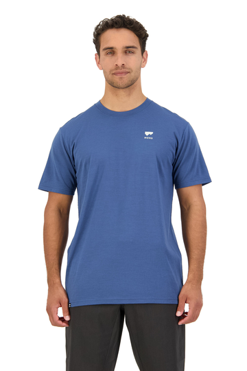 Mons Royale Miesten Icon T-Paita, Dark Denim / S