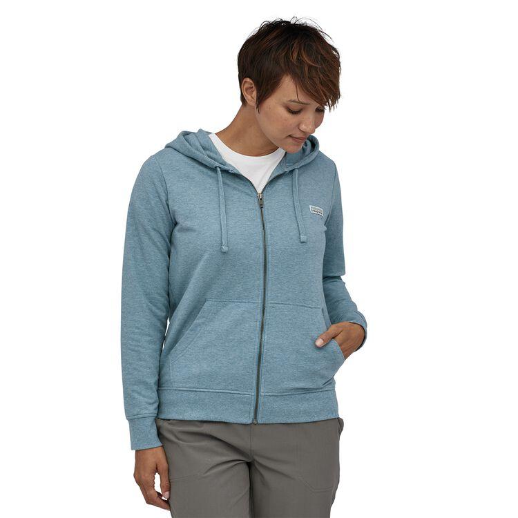Patagonia Naisten Pastel P-6 Label Ahnya vetoketjullinen Huppari, Berlin Blue / XS