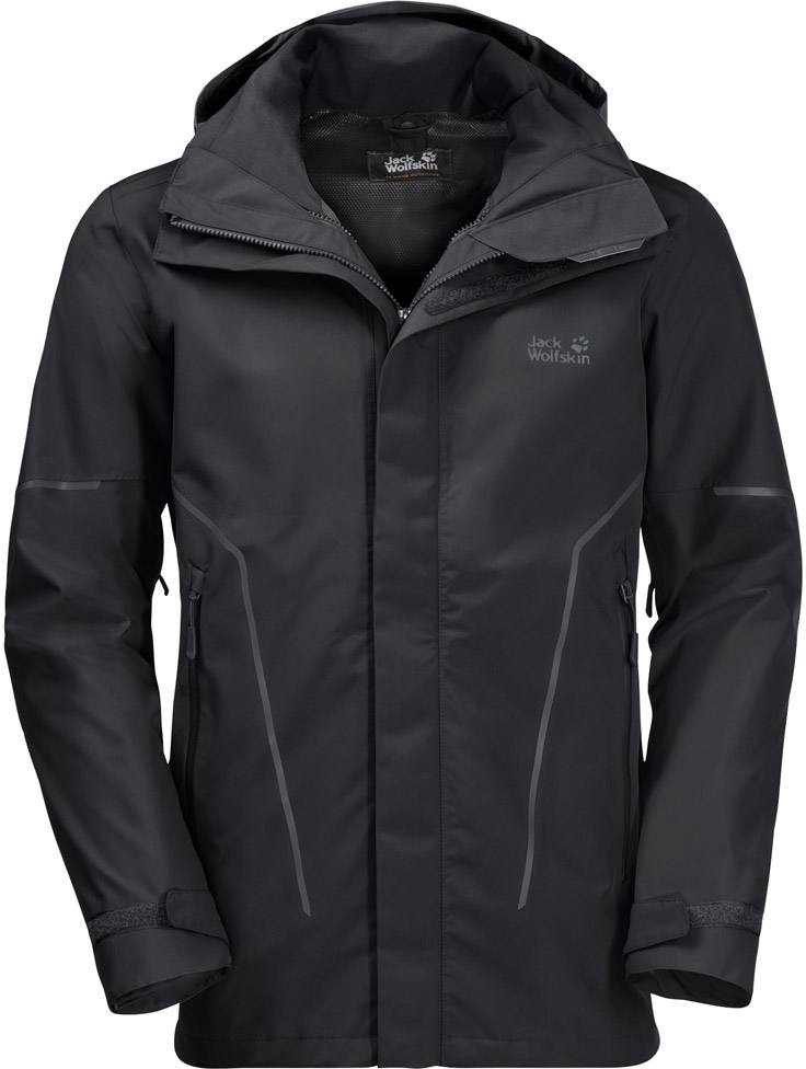 Taiga Trail Jacket Men Musta XXXL