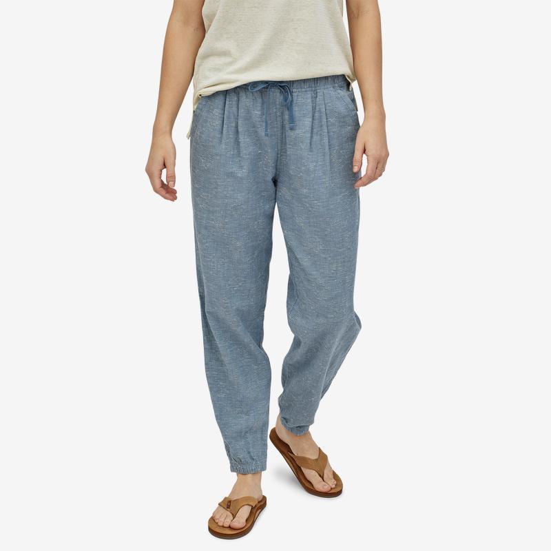 Patagonia Naisten Island Hemp Beach Housut, Goshawk Dobby: Pigeon Blue / S