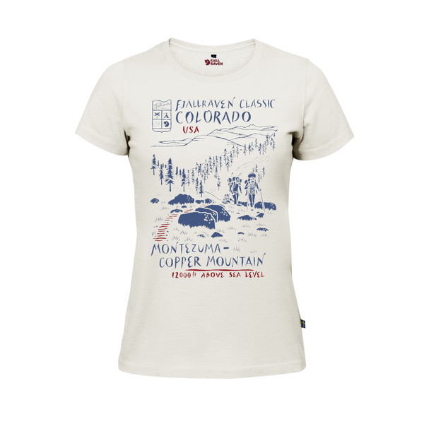 Fjällräven Fjällräven Est 1960 T-shirt W - Chalk White - Naiset - L