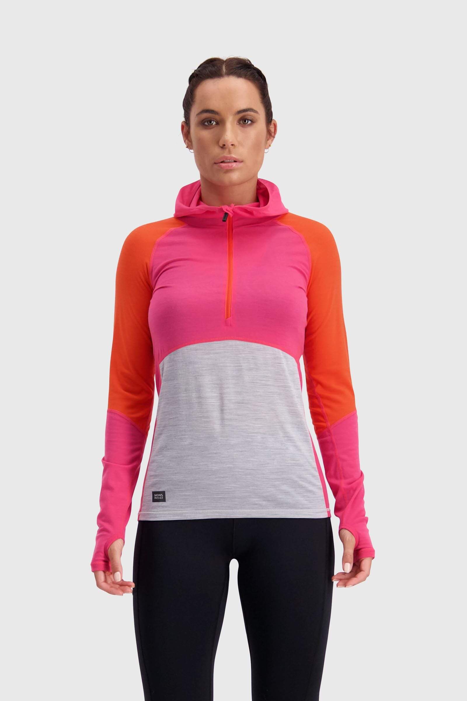 Mons Royale Naisten Women's Bella Tech Huppari - Merinovillaa, Punk Baby / S