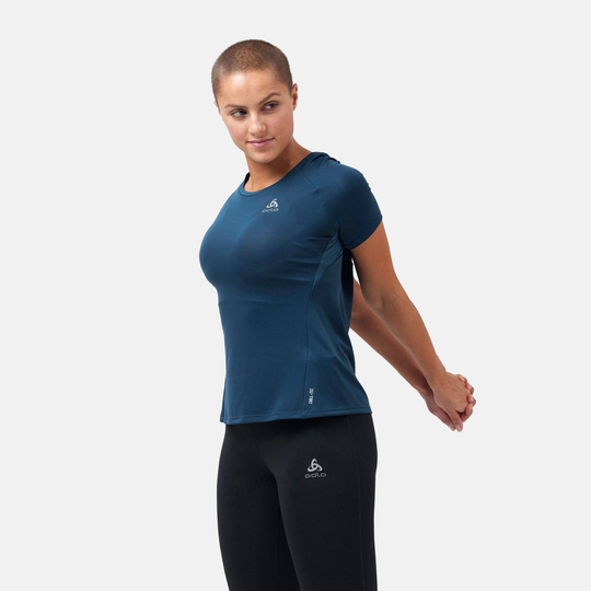 Women's Essential Chill Tech Tee Teal XS