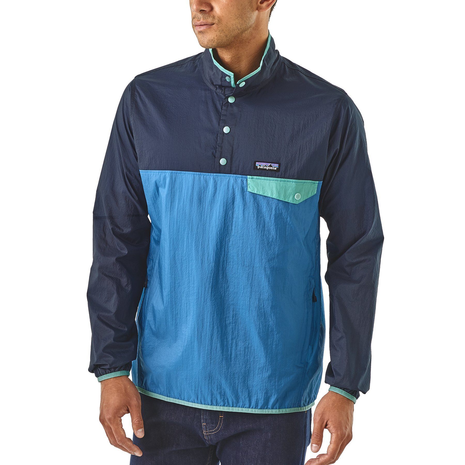 Patagonia Miesten Houdini® Snap-T® Anorakki - 100% Kierrätettyä Nylon, Port Blue / S