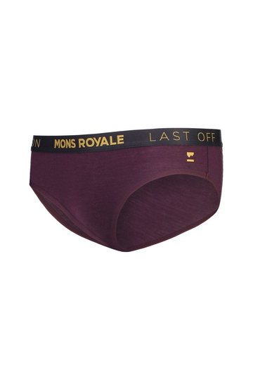 Mons Royale Naisten Folo Alushousut - Merinovilla, Wine / S
