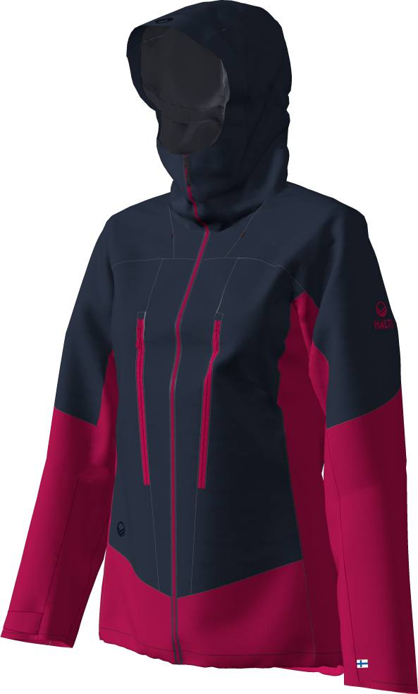 Pallas W+ II Warm Hybrid Jacket Musta / Pinkki 40