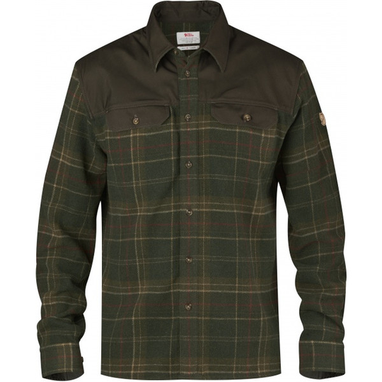 Fjällräven Granit Shirt M - Green - Miehet - L