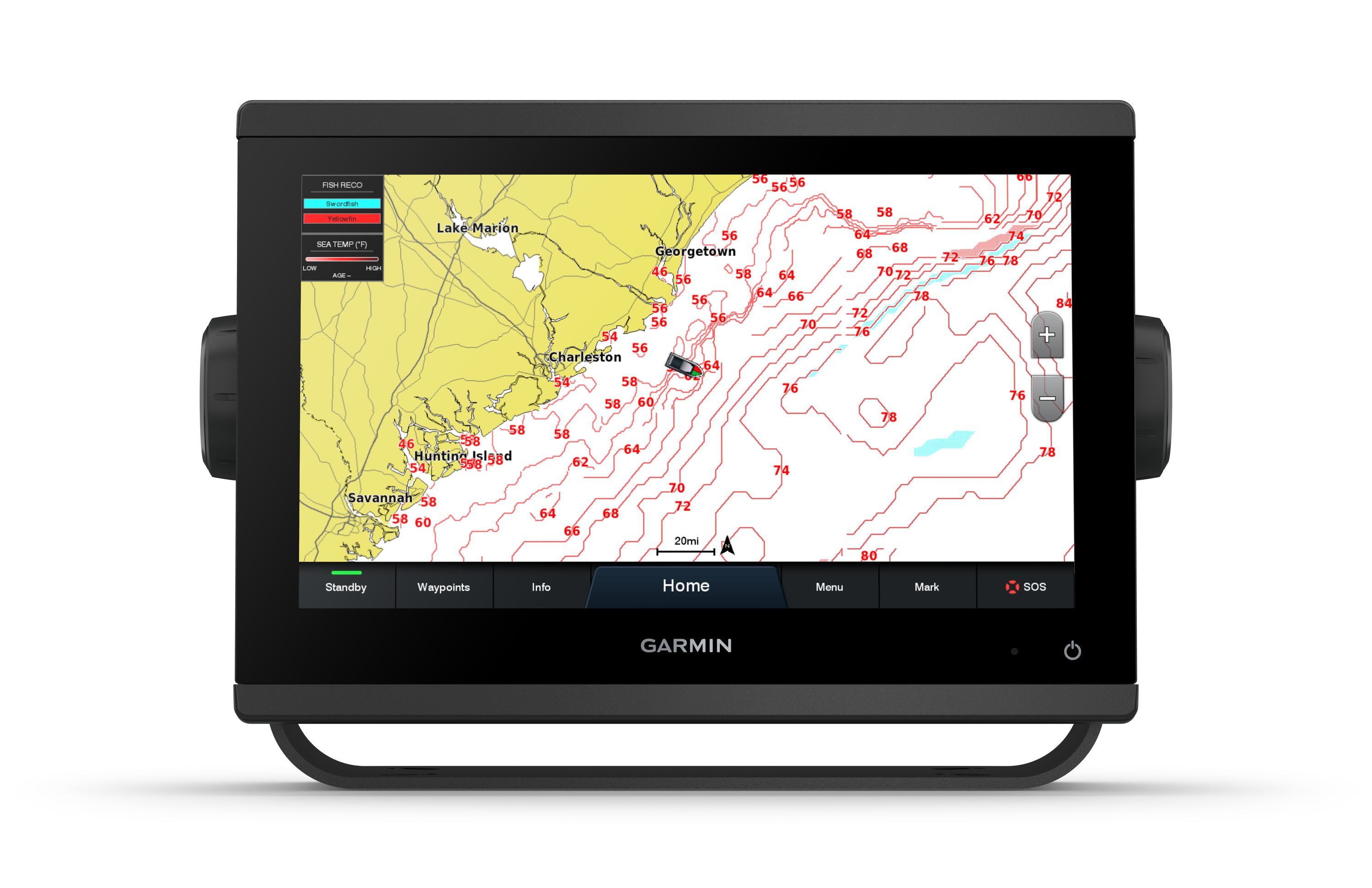 Garmin gpsmap 923xsv plotteri + maailmanlaajuinen peruskartta